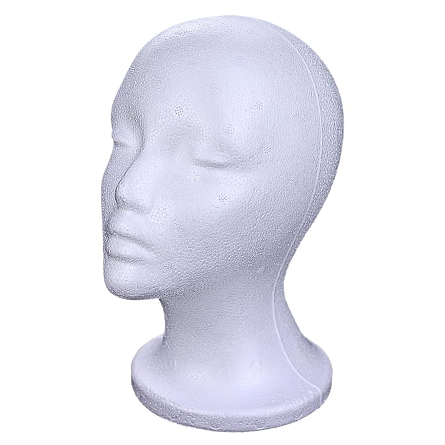 Amazon.co.jp: 良品Life マネキンヘッド 発泡スチロール 女性